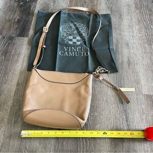 Vince Camuto Fawn (tan) Devin Crossbody, 100% Genuine Leather